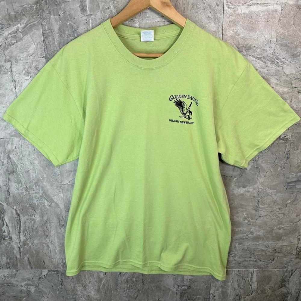 Lime green vintage 90s Golden Eagles graphic t-shirt  Mens‎ L